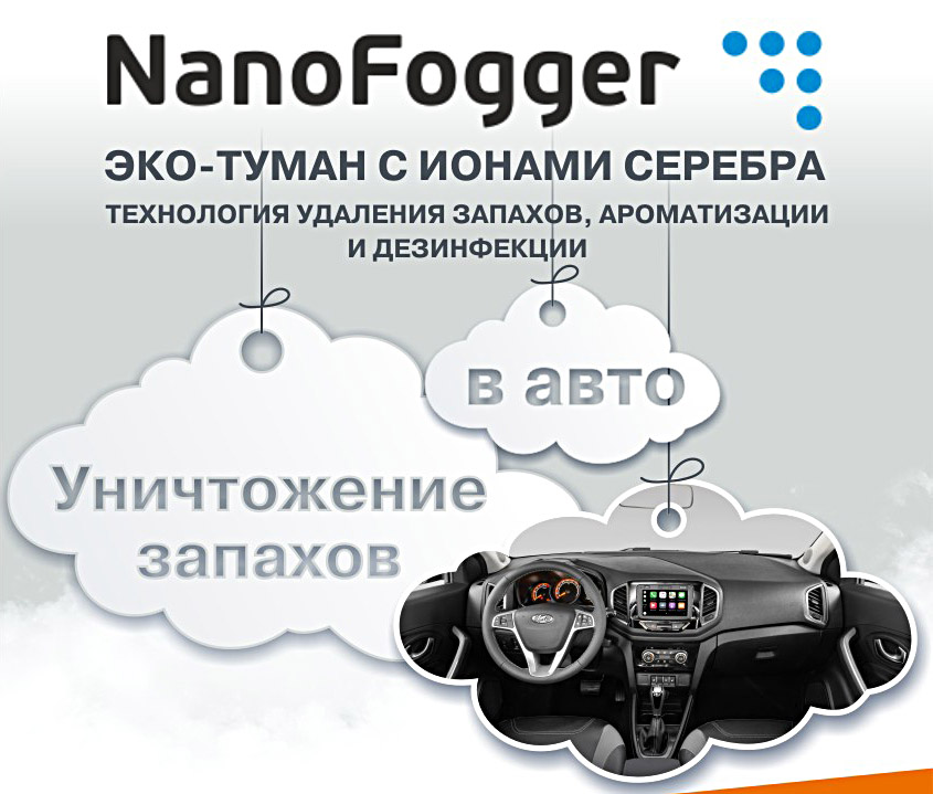 Удаление запахов, дезинфекция и ароматизация.